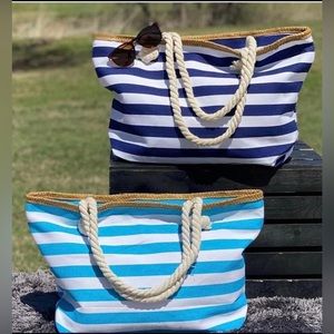 Brand new stripe beach bag
